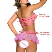 EP 1Set Women Sexy Lingerie Corset Babydoll G-string Push Up Top