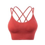 Sport Bras Cross Back Padded Cross Cropped Bras for Yoga Fitness